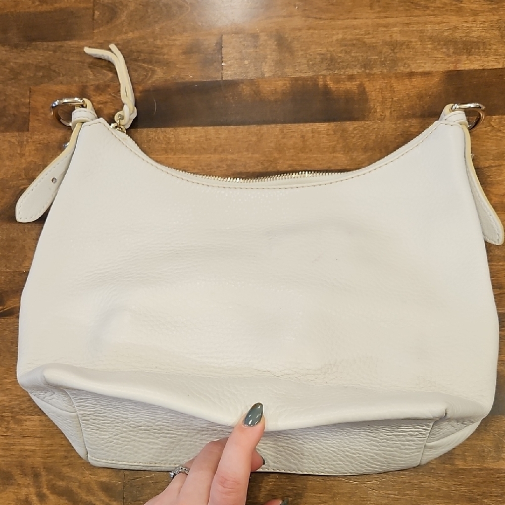 Dooney & Bourke Cream Leather Handbag - Picture 5 of 11